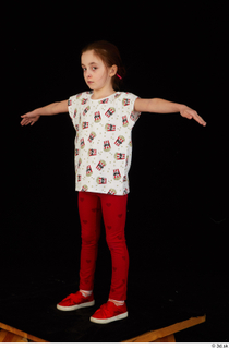 Lilly dressed leggings red shoes standing t shirt t-pose trousers…